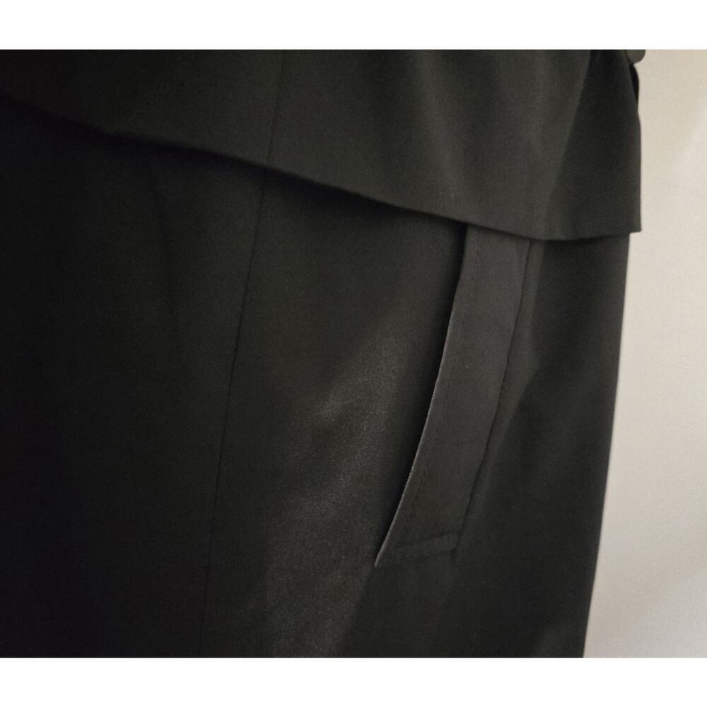 Sam Edelman Women’s Hooded Raincoat Jacket Black Long Sleeve Sz Small - Picture 5 of 9